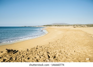 Beach In Rodos Island Greece