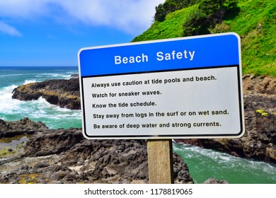 Beach Safety Warning Sign