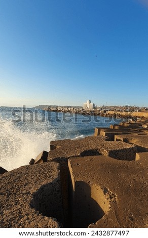 beach of Safi city in morocco 