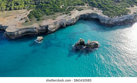 Beach Of Salento,Puglia, In South Italy