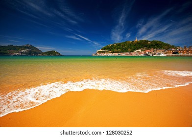 Beach Of San Sebastian, Spain