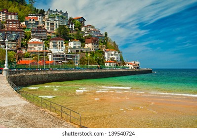 Beach Of San Sebastian, Spain 