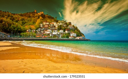 Beach Of San Sebastian, Spain 