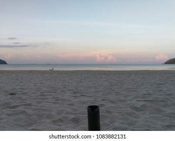 Beach, sand, clouds and sky