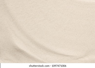 
 Beach Sand Texture Background. Flat Lay, Top View, Copy Space 