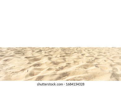 Beach sand texture in summer sun Di cut isolated on white background - Shutterstock ID 1684134328