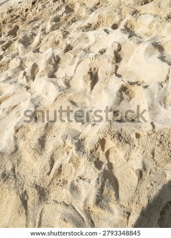 Beach sand texture with an uneven pattern. Natural background.