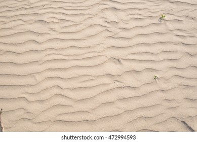 beach sand winding wave texture generated by the blow of the wind - Shutterstock ID 472994593