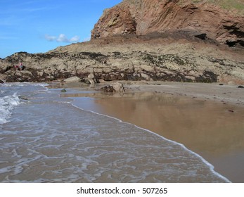 Beach Scene.
