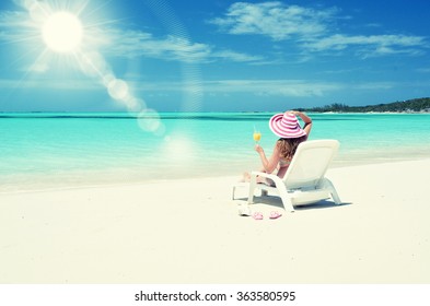 Beach Scene, Great Exuma, Bahamas