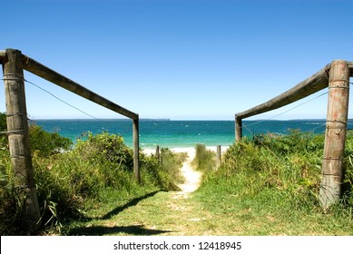 A beach scene, Jervis Bay, New South Wales, Australia
