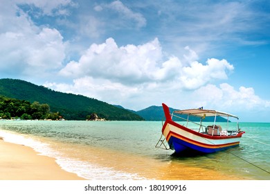 Beach Scene in Penang, Malaysia