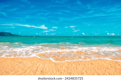 Beach and sea  blue sky by the ocean - Powered by Shutterstock