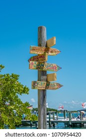 Beach Sign Post