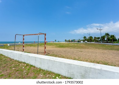 Beach Soccer Stadium On The Shores Of The Black Sea In Anaklia