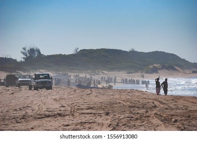 A Beach South Of Durban In KwaZulu Natal Province In South Africa