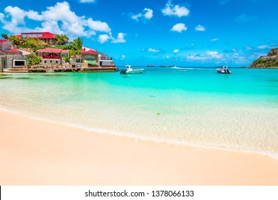 Beach In St Barts, Caribbean Sea.