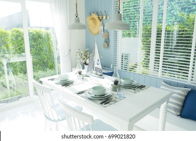 Beach Style Dining Table At Home