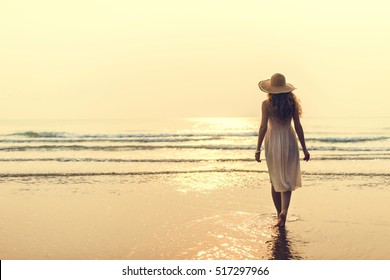 Beach Summer Holiday Vacation Traveling Relaxation Concept