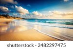 Beach Summer Sea Scape Travel Tourism Nobody Vacation Background