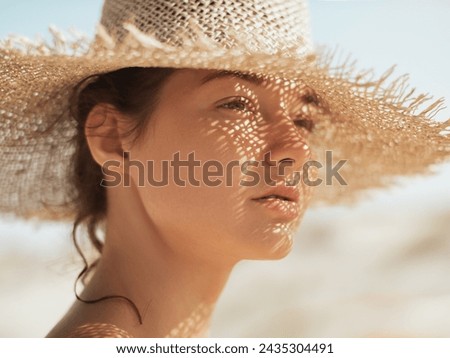 Similar – Image, Stock Photo Hats for resting during the hike on Seceda plateau in Dolomites Alps, Odle mountain range, South Tyrol, Italy, Europe