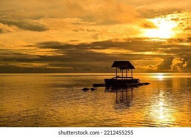 Beach Sunrise And Fish Trap House