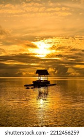 Beach Sunrise And Fish Trap House