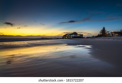 beach sunrise gold coast Currumbin reflections coastal Queensland