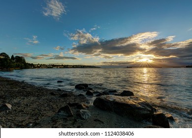 beach at sunset