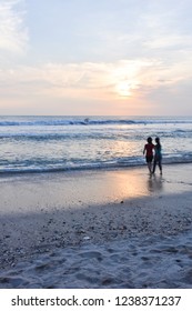 Beach at sunset