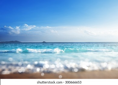 beach in sunset time, tilt shift soft effect  - Powered by Shutterstock