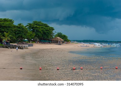 The Beach In Tanjung Benoa Before The Rain.