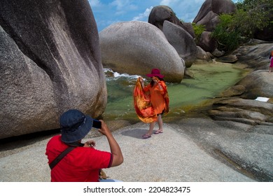 Beach At Tanjung Pandan, Belitung Island, Indonesia