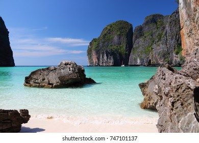 Beach in Thailand - Maya Bay of Ko Phi Phi island.