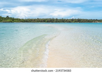 The Beach That Split In The Middle Of The Ocean. A Natural Separated Sea Phenomenon