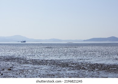 It Is A Beach With Tidal Flats.