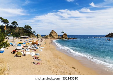 Beach At Tossa De Mar, Spain