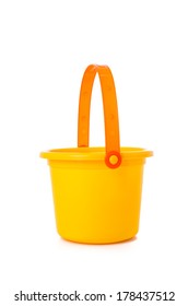 Beach Toy Sand Bucket Isolated