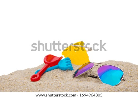 Similar – Shovel and starfish on the beach