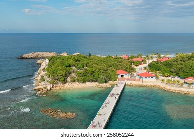 Beach at a tropical resort, Labadee, Haiti