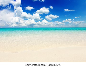 beach and tropical sea - Shutterstock ID 204033541