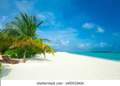 Strand und tropisches Meer. Naturhintergrund