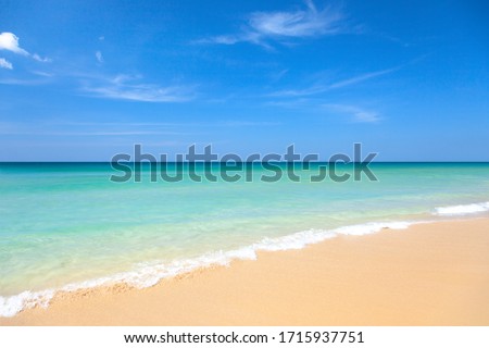 Beach and tropical sea in Thailand