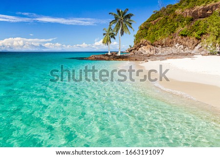 The beach of Tsarabanjina island, Madagascar