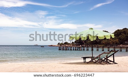 a beach umbrella