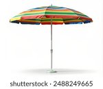 Beach Umbrella Isolated on White Background