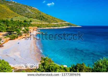 Barbucibükü Beach view in Datca Peninsula of Turkey