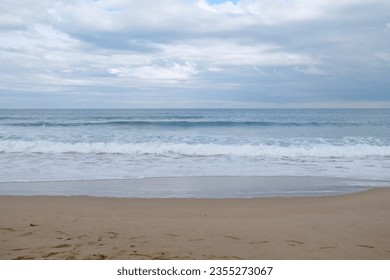 Beach view on the gloomy day - Shutterstock ID 2355273067