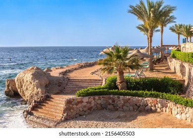 Beach view in Sharm El Sheikh. Egypt. - Shutterstock ID 2156405503