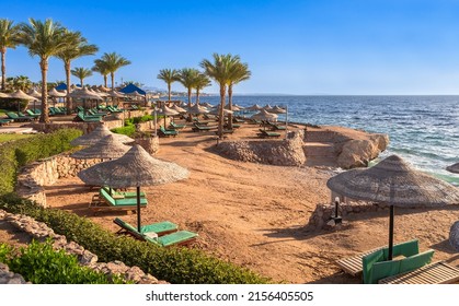 Beach view in Sharm El Sheikh. Egypt. - Shutterstock ID 2156405505
